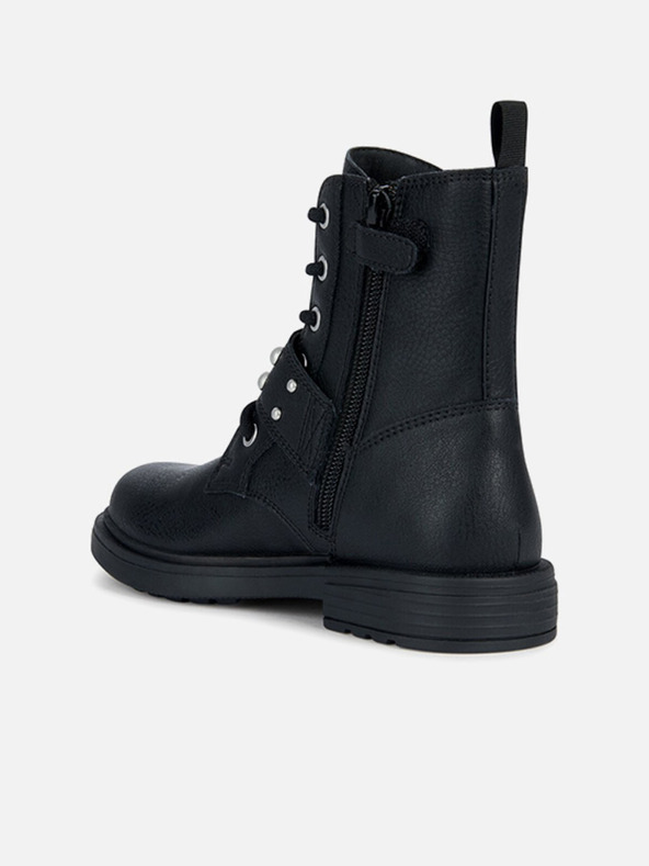 Geox Črni dekliški gležnjarji Geox Eclair