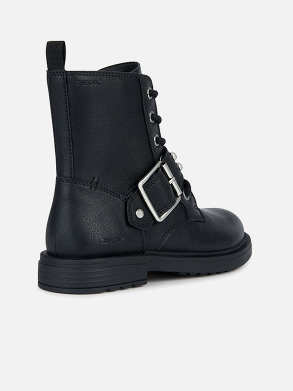 Geox Črni dekliški gležnjarji Geox Eclair