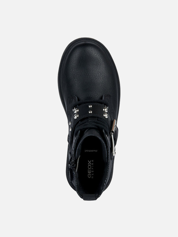 Geox Črni dekliški gležnjarji Geox Eclair