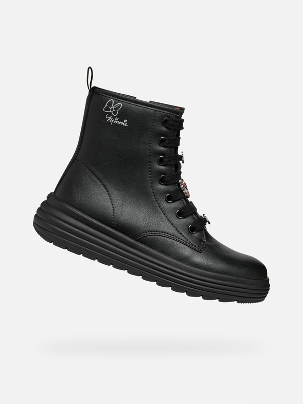 Geox Črni dekliški gležnjarji Geox Phaolae