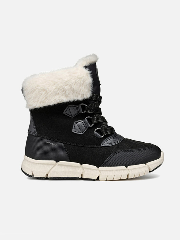 Geox Črni dekliški gležnjarji Geox Flexiper B AB