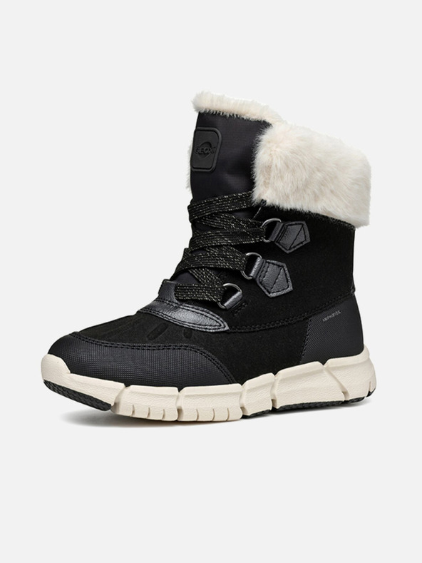 Geox Črni dekliški gležnjarji Geox Flexiper B AB