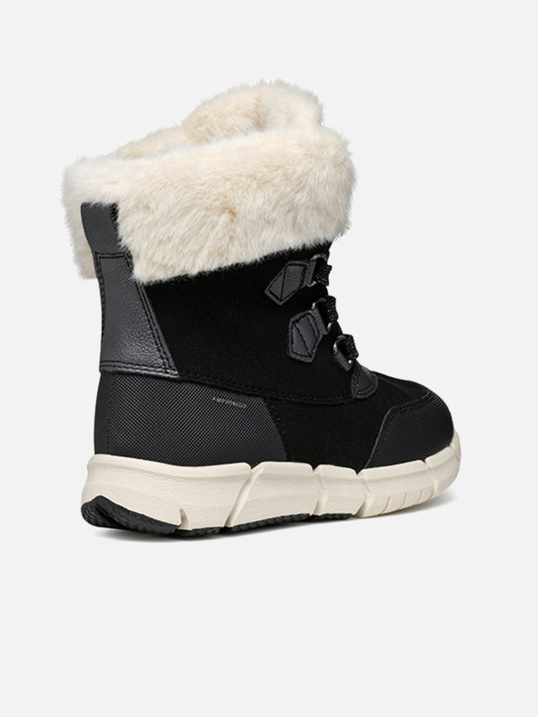 Geox Črni dekliški gležnjarji Geox Flexiper B AB