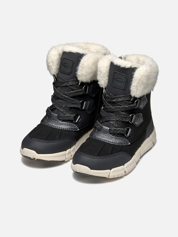 Geox Črni dekliški gležnjarji Geox Flexiper B AB