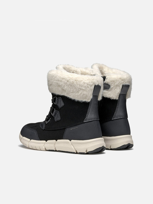 Geox Črni dekliški gležnjarji Geox Flexiper B AB