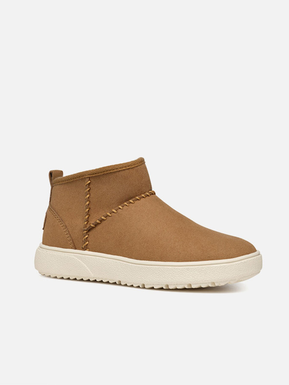Geox Svetlo rjavi dekliški gležnjarji Geox Theleven