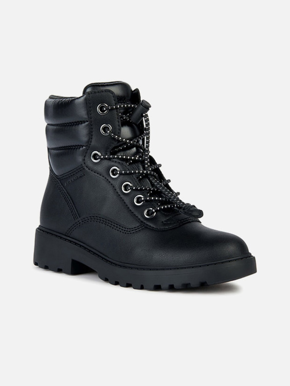 Geox Črni dekliški gležnjarji Geox Casey B ABX