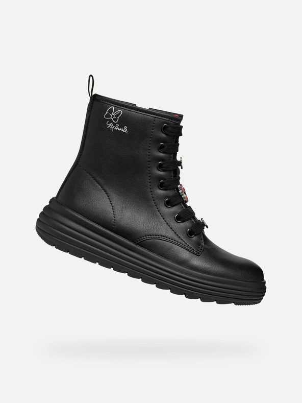 Geox Črni dekliški gležnjarji Geox Phaolae