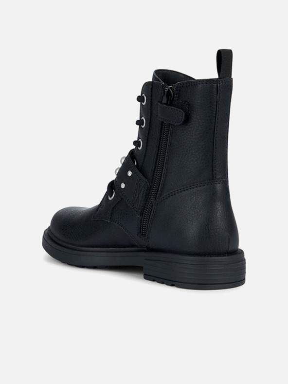 Geox Črni dekliški gležnjarji Geox Eclair