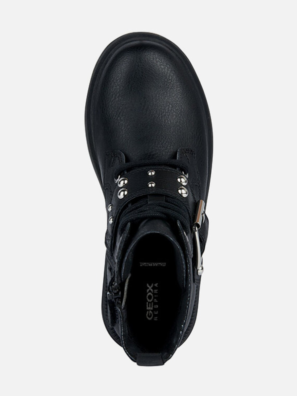 Geox Črni dekliški gležnjarji Geox Eclair