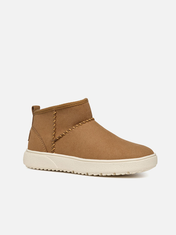 Geox Svetlo rjavi dekliški gležnjarji Geox Theleven