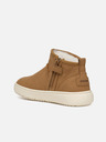 Geox Svetlo rjavi dekliški gležnjarji Geox Theleven