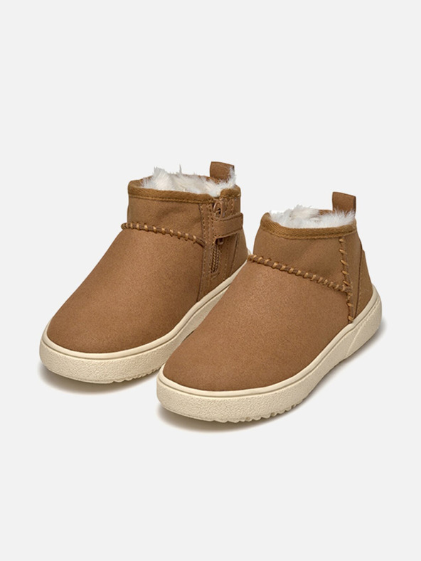 Geox Svetlo rjavi dekliški gležnjarji Geox Theleven