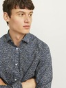 Jack & Jones Temno modra moška srajca Jack & Jones Blackpool z vzorcem