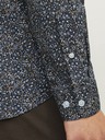 Jack & Jones Temno modra moška srajca Jack & Jones Blackpool z vzorcem