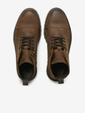 Jack & Jones Temno rjavi moški usnjeni gležnjarji Jack & Jones Wenzo