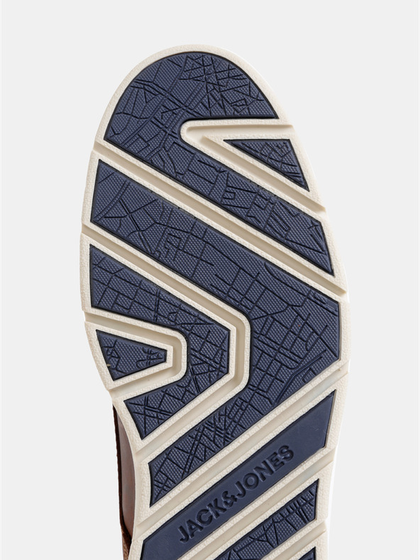 Jack & Jones Rjavi moški usnjeni gležnjarji Jack & Jones Tubar