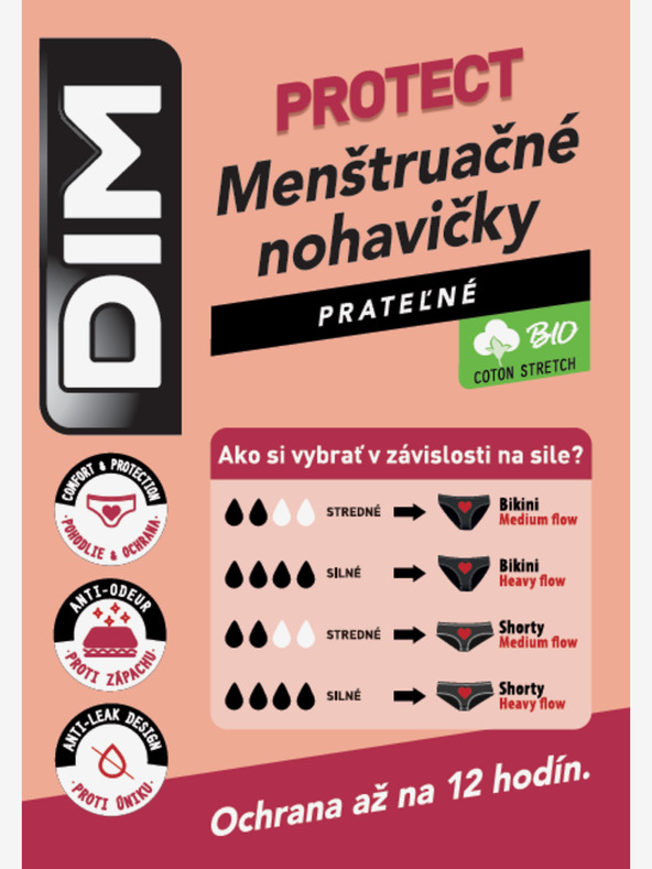 Bellinda Črne menstrualne spodnjice Bellinda MENSTRUAL BOXER STRONG za noč in dan