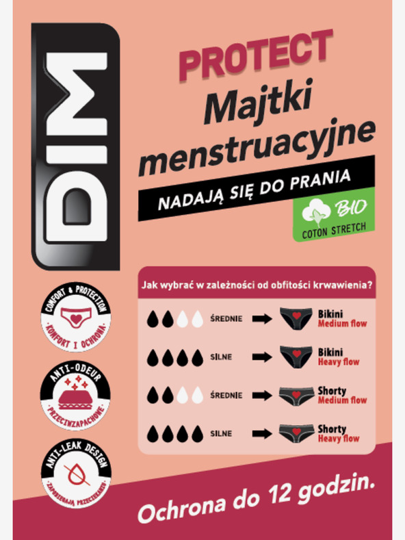 Bellinda Črne menstrualne spodnjice Bellinda MENSTRUAL BOXER STRONG za noč in dan