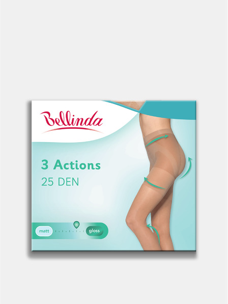 Bellinda Črne Bellinda ženske nogavice za oblikovanje postave 3ACTIONS 25 DEN