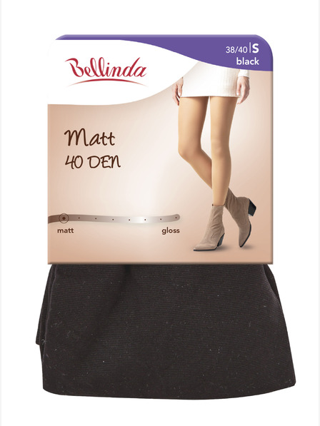 Bellinda Črne Bellinda MATT ženske nogavice 40 DEN