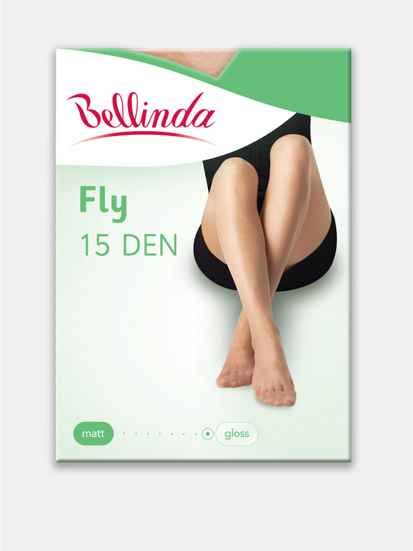 Bellinda Bellinda FLY PANTYHOSE 15 DEN Črne ženske svetleče nogavice
