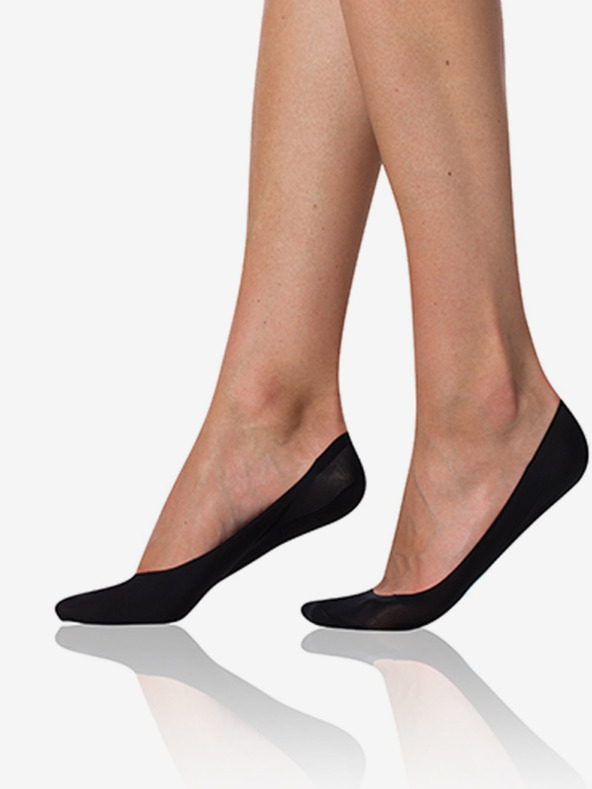 Bellinda Črne nogavice Bellinda COMFORT BALLERINAS