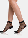 Bellinda Črne ženske svilene nogavice s pikami Bellinda TRENDY SOCKS