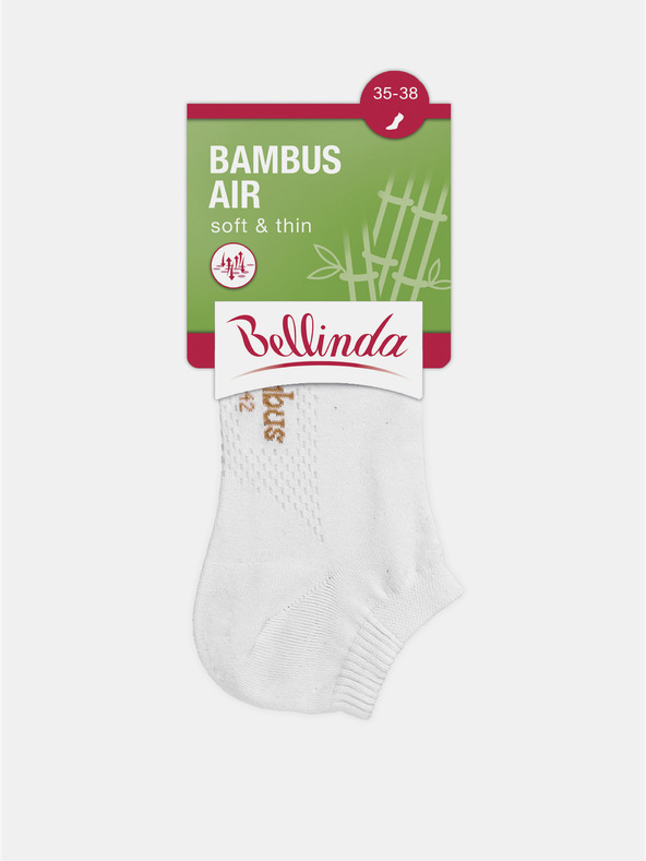 Bellinda Bele ženske gležnjarske nogavice Bellinda BAMBUS AIR LADIES IN-SHOE SOCKS