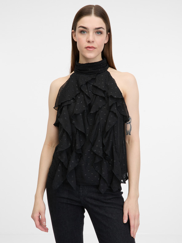 Orsay Črna ženska bluza brez rokavov ORSAY