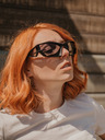 VEYREY VeyRey Unisex futuristična sončna očala Calictor črna univerzalna