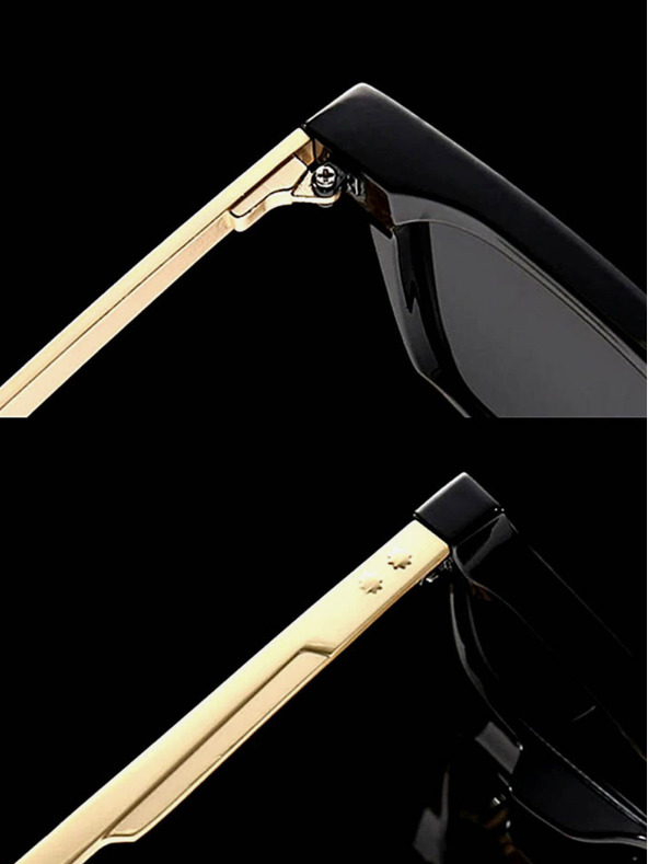 VEYREY Črna polarizirana sončna očala VeyRey Nerd Fowl