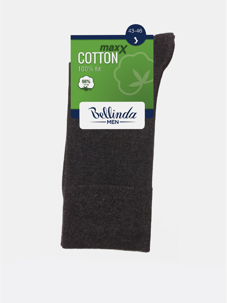 Bellinda Črne moške nogavice Bellinda COTTON MAXX MEN