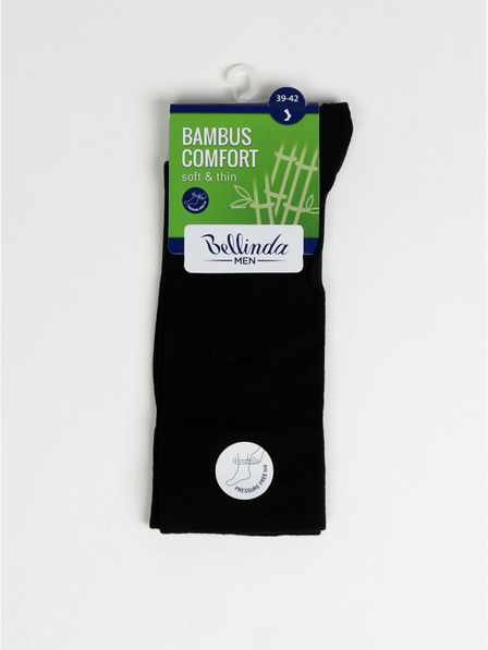 Bellinda Črne moške nogavice Bellinda BAMBUS COMFORT SOCKS