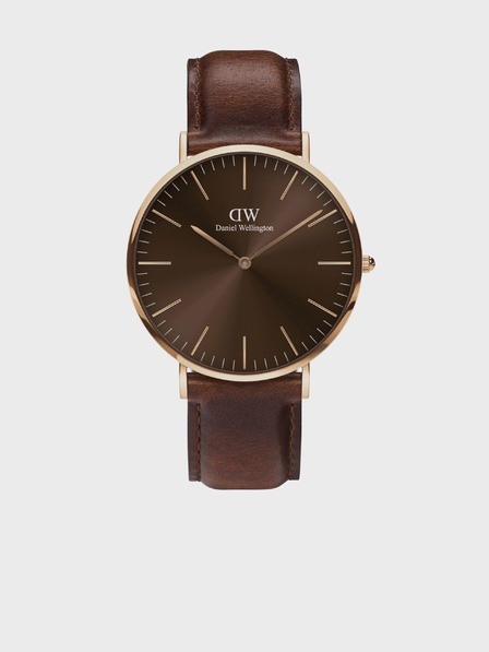 Daniel Wellington Temno rjava moška ura Daniel Wellington Classic