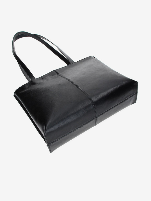 Elega Črna ženska usnjena torbica ELEGA Melanie