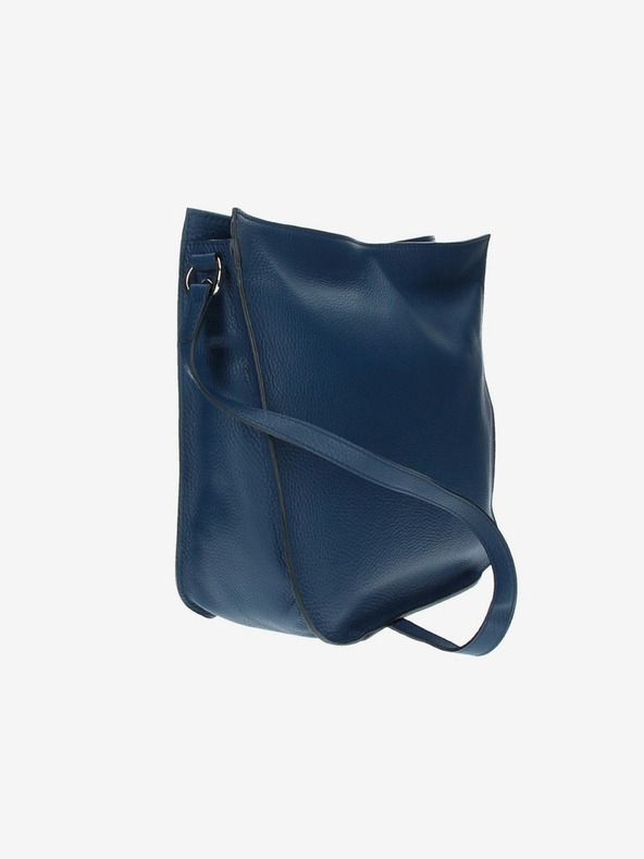 Elega Temno modra ženska usnjena torbica ELEGA Hobie