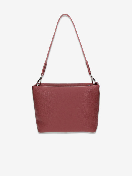 Elega Rdeča ženska torbica Elega Fluffy Leather Handbag