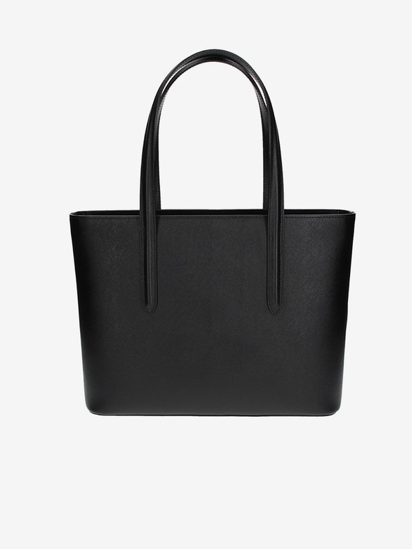 Elega Črna ženska usnjena torbica za križ ELEGA Simone Gold