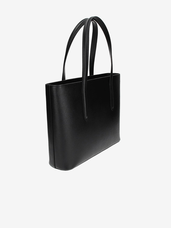 Elega Črna ženska usnjena torbica za križ ELEGA Simone Gold