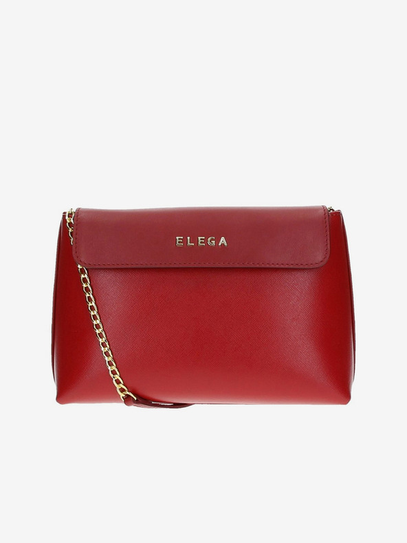 Elega Rdeča ženska usnjena torbica ELEGA Anie