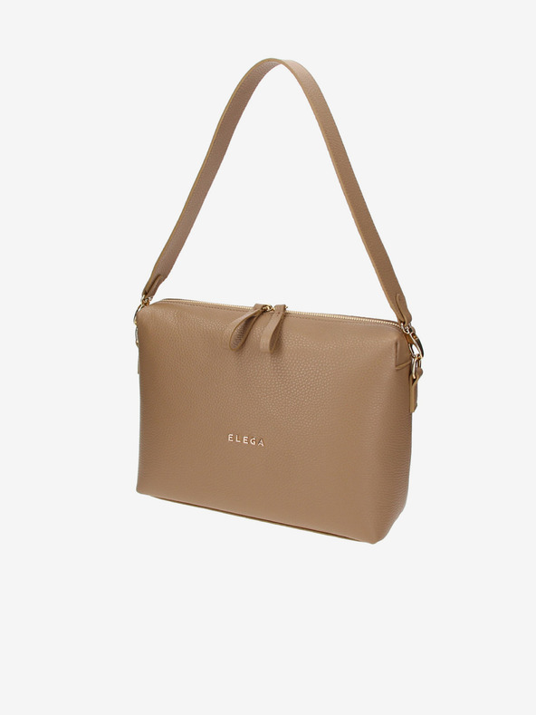 Elega Svetlo rjava ženska usnjena torbica ELEGA Hills