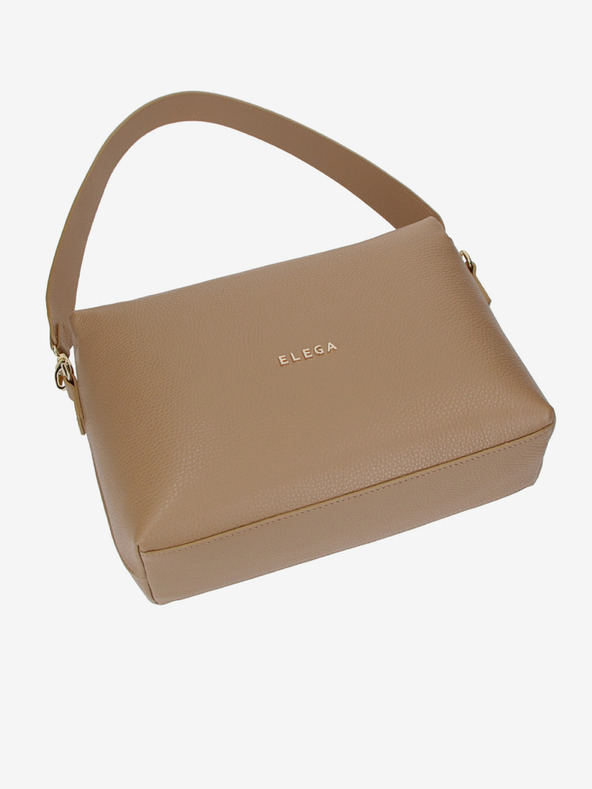 Elega Svetlo rjava ženska usnjena torbica ELEGA Hills