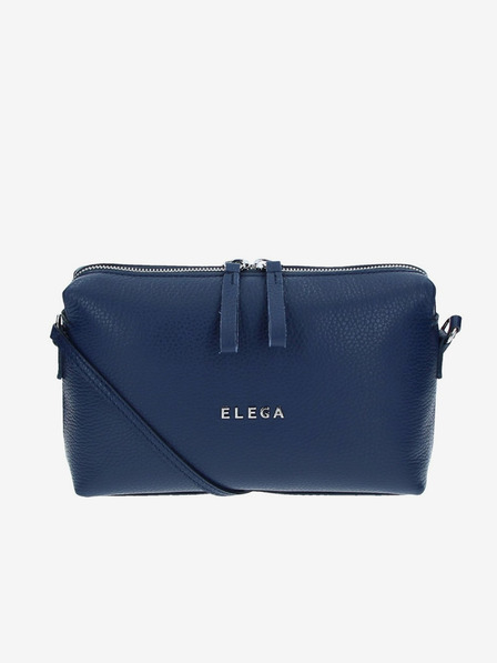 Elega Temno modra ženska usnjena torbica z naramnicami ELEGA Hill
