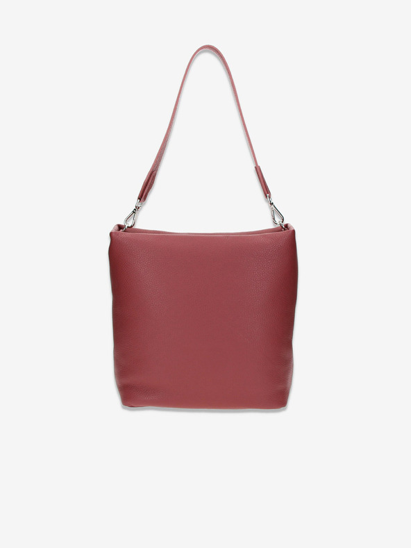 Elega Rdeča ženska torbica Elega Fluffy Leather Handbag