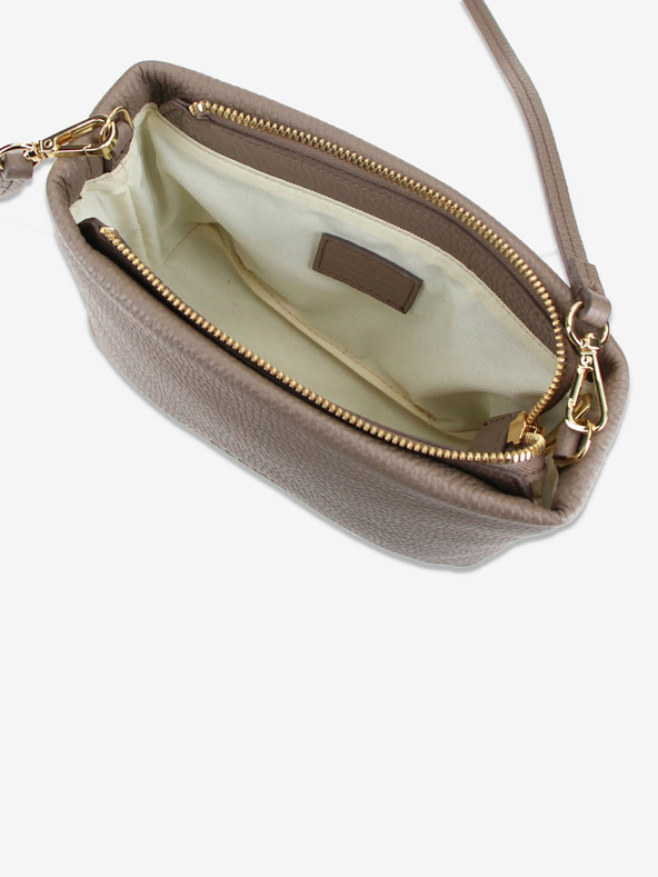 Elega Bež Ženska usnjena torbica Elega Fluffy