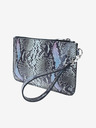 Elega Sivo-modra ženska vzorčasta usnjena torbica ELEGA Snap