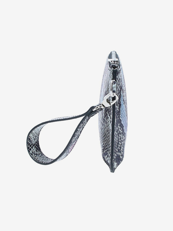 Elega Sivo-modra ženska vzorčasta usnjena torbica ELEGA Snap