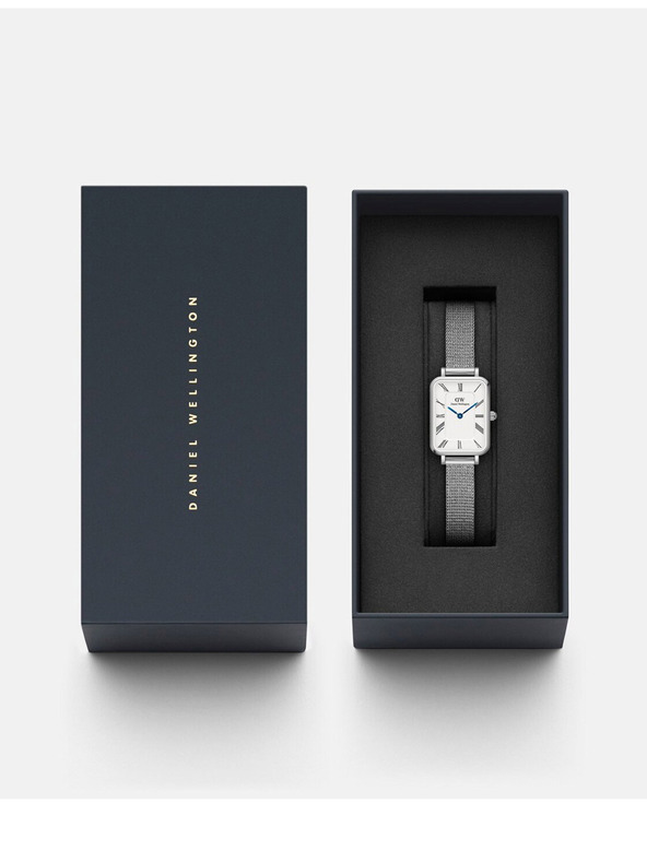 Daniel Wellington Daniel Wellington mrežasta ura Quadro Sterling silver ženska ura