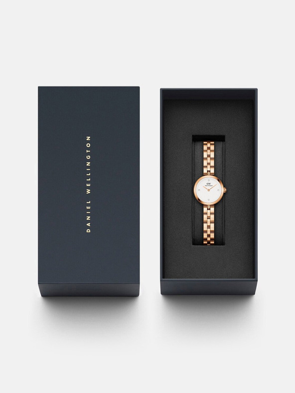 Daniel Wellington Roza in zlato Daniel Wellington Elan Lumine ženska ura